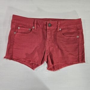 American Eagle Outfitters Pink Denim Shorts Womens Size 8